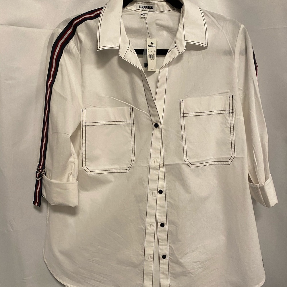 Express Easy Fit Button Up - Picture 3 of 6